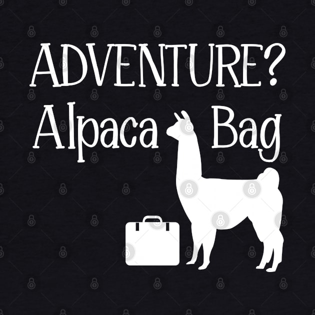 Adventure Alpaca Bag Llama by LotusTee